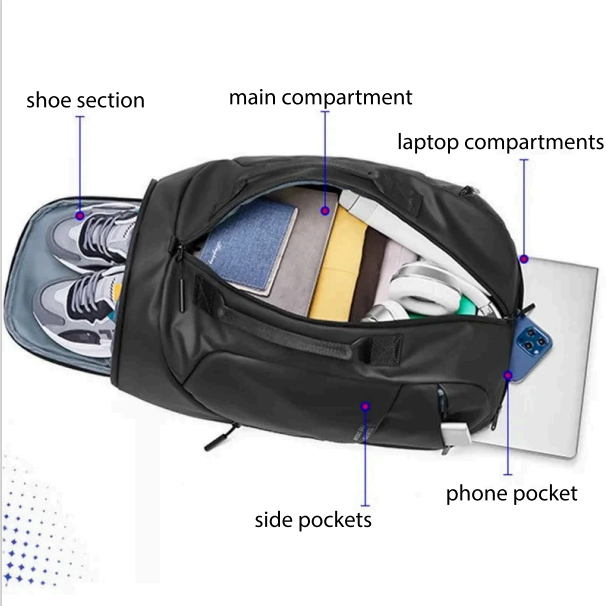 Backpack-Duffel with Shoe Compartment