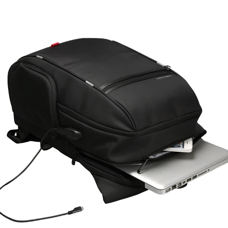 SecureCharge Pro: Waterproof Anti-Theft USB Laptop Backpack 15.6, 17.3 inch