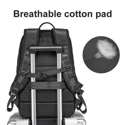 Business Backpack with USB Port – Waterproof 15.6” Laptop