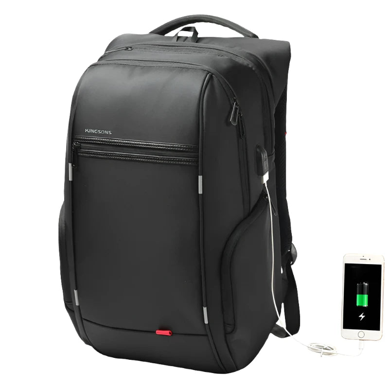 SecureCharge Pro: Waterproof Anti-Theft USB Laptop Backpack 15.6, 17.3 inch